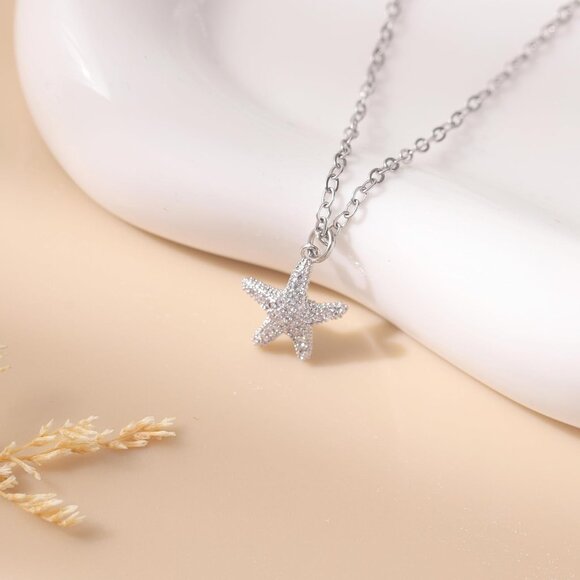 Silver Necklace for Women Evil Eye Ankh Bow Necklace for Friends Sister Birthday - Picture 3 of 7